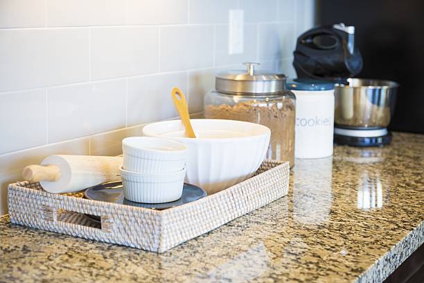 how to organize small kitchen counter tips