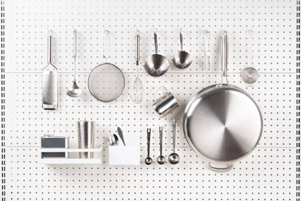 ideas for hanging pots and pans on wall guide