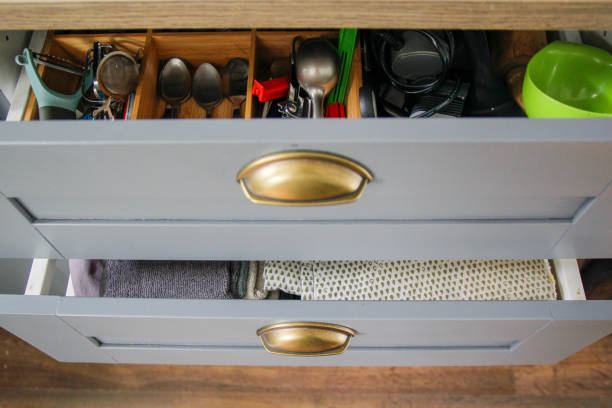 kitchen cabinet and drawer organization ideas tips